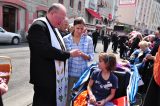 2011 Lourdes Pilgrimage - Archbishop Dolan with Malades (122/267)